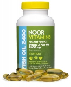 Omega-3 Fish Oil with pills