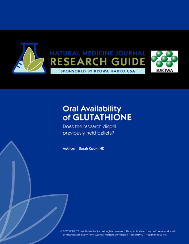 Science deep dive: glutathione and oral availability