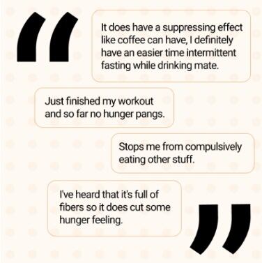 Consumer testimonials about Yerba Mate