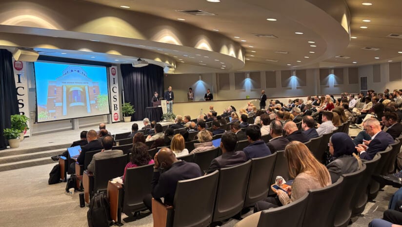 Delegates from industry, academia and nonprofits at the Oxford Conference Center in Oxford, Miss. for the 2025 ICSB.