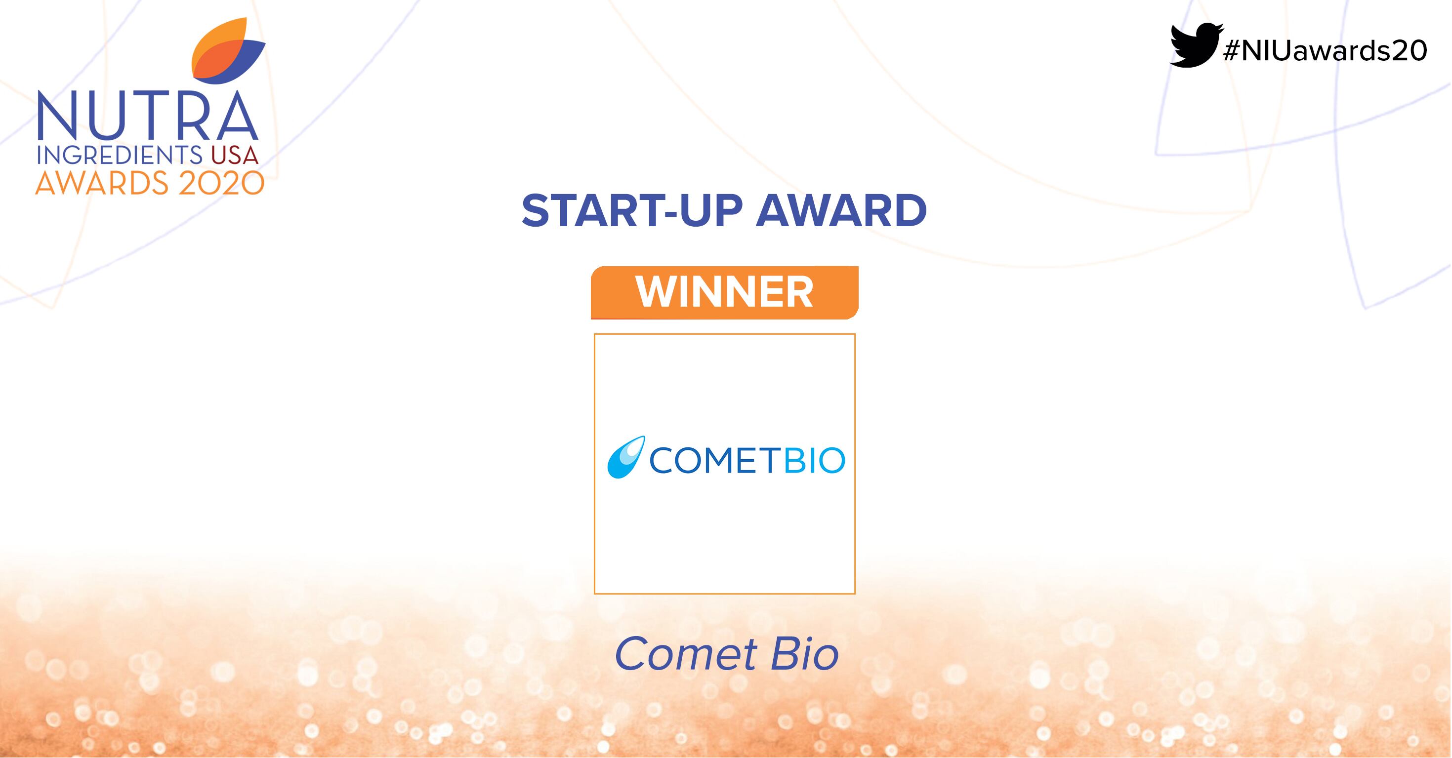 Comet Bio honored with NutraIngredients-USA Start-Up Award