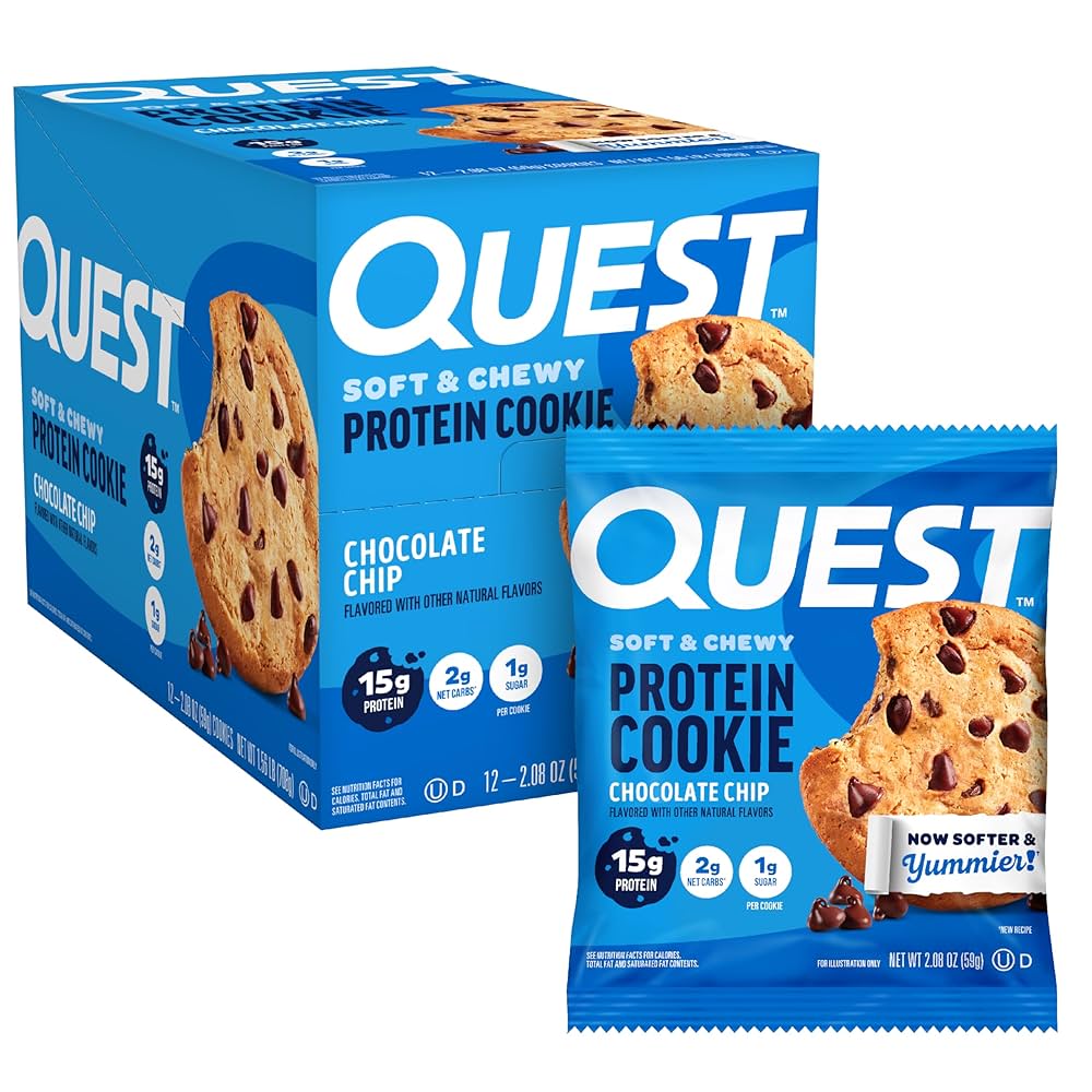 Quest protein cookies offer 15g of protein
