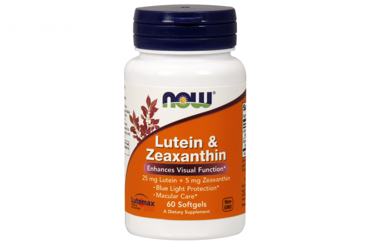 Lutein + zeaxanthin softgels by Now Foods 