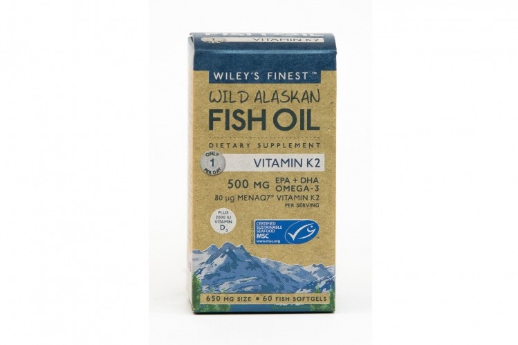 Wiley’s Finest Omega-3 MenaQ7 Vitamin K2