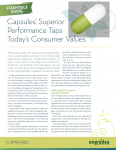Essential Guide:  Capsules’ Superior Performance Taps Today’s Consumer Values.