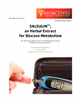 Salsulin™: an extract for blood glucose metabolism