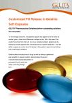 Customized Fill Release in Gelatine Soft Capsules 