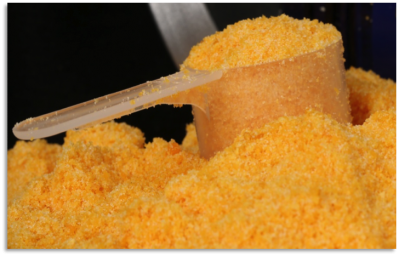 MYO-X, the company's consumer product, is a granular, sweetened powder that is consumed by the spoonful.