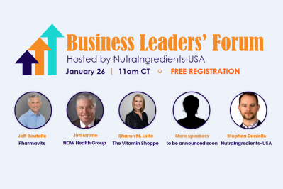 The NutraIngredients-USA Business Leaders’ Forum will take place on Wednesday, January 26