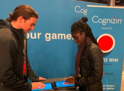 Kyowa Hakko devised a simple game that was a hit with attendees at it booth at SXSW in Austin, TX in 2019.  Kyowa Hakko photo.