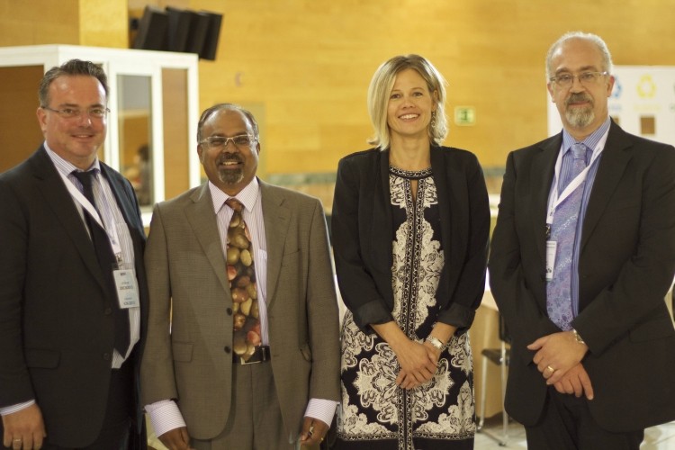 Pro prebiotic profs (from left to right): Stephan Theis, Beneo-Institute; Jeyakumar Henry, Singapore Institute for Clinical Sciences; Raylene Reimar, University of Calgary; Rob Rastall, University of Reading