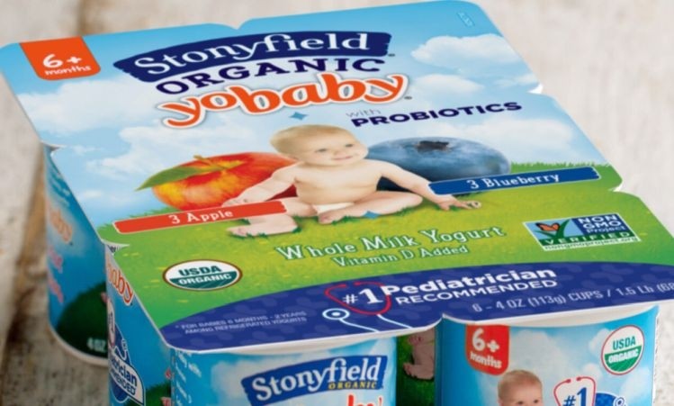 Stonyfield's YoBaby yogurts contain BB12, a well-documented probiotic strain linked to immune and digestive health benefits