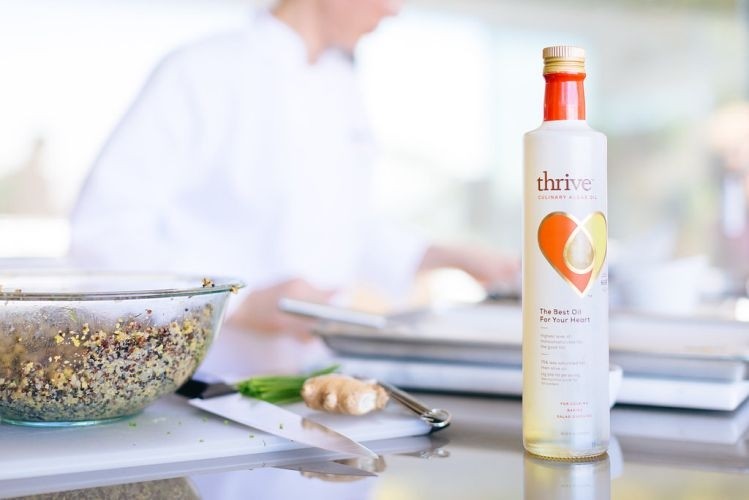 Thrive culinary algae oil is high in monounsaturated fat and low in saturated fat