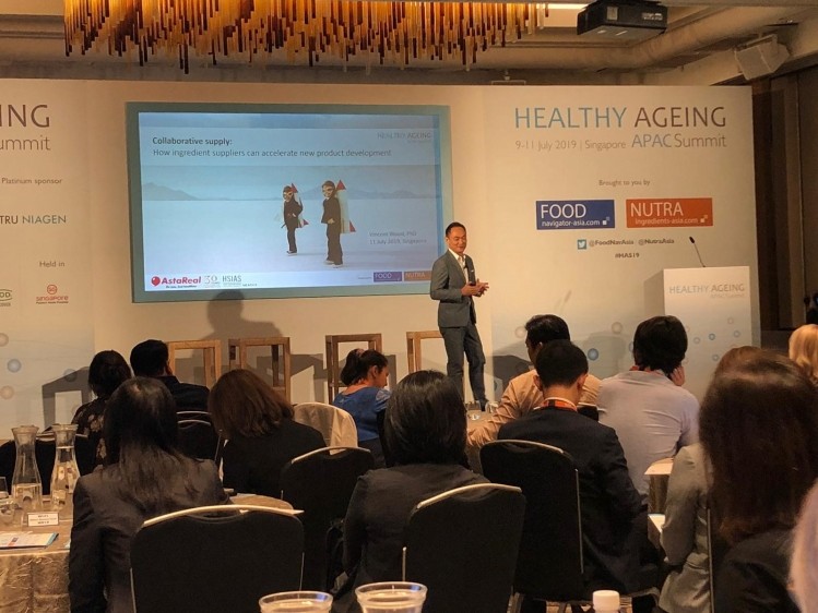 AstaReal had developed a unique ready-to-drink functional beverage to support healthy muscles and mobility. ©Healthy Ageing APAC Summit 2019