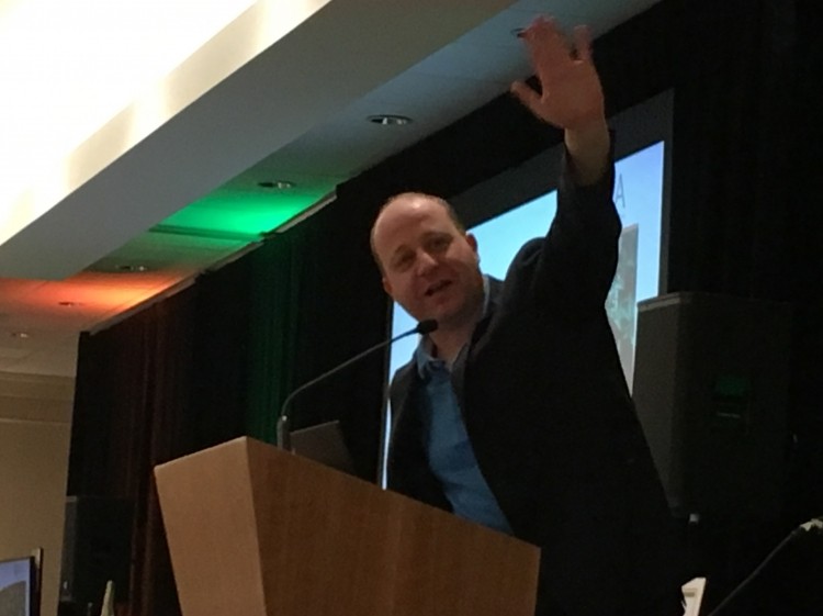 Colorado Gov. Jared Polis spoke on Friday at the Hemp-CBD Supplement Congress put on by the American Herbal Products Association. The two-day event took place Thursday and Friday in Denver.  NutraIngredients-USA photo.