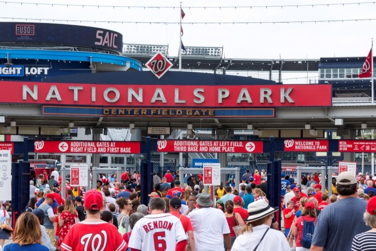 Arriving at the Nationals Baseball Stadium.   Image © Getty Images / WoodysPhotos
