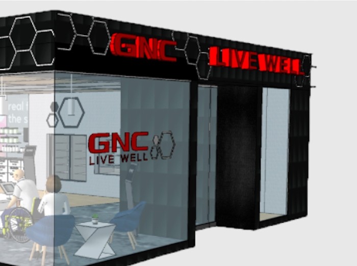 GNC image of new store concept.