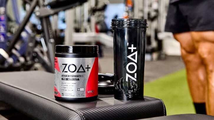 ZOA+ Powder is a 5-in-1 pre-workout supplement designed to "Fuel Something Bigger" © Image courtesy of ZOA