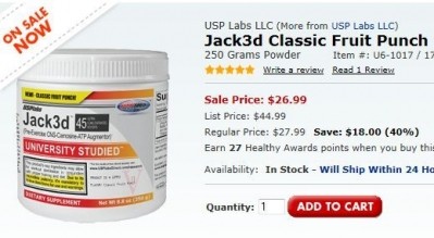 DMAA-containing pre-workout supplements Jack3d and OxyELITE Pro are still available on Vitaminshoppe.com but are being sold at a hefty discount
