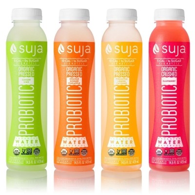 US success story Suja Juice, known for cold-pressed juice, launches probiotic water.