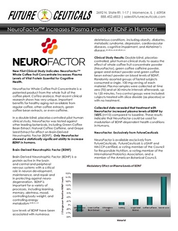 NeuroFactor Increases Active Levels of Critical Protein for Cognitive Health