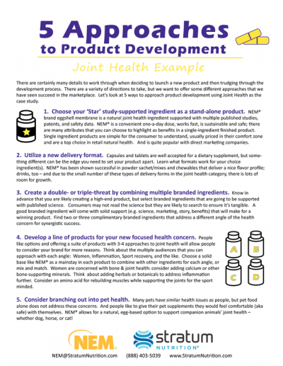5 Ways to Approach Product Development in Joint Health
