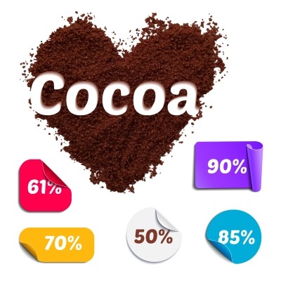 A 90% cocoa chocolate can have similar flavanol levels to a 50% cocoa product due to the origin of beans and processing parameters, finds the University of Reading ©iStock/briddy_