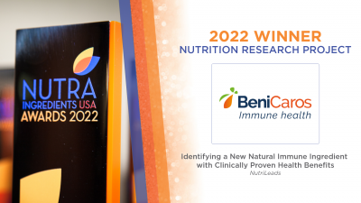 NutriLeads wins NutraIngredients-USA Award for Nutrition Research Project