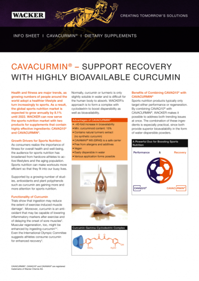 CAVAQ10® & CAVACURMIN®: sports nutrition’s powerful duo