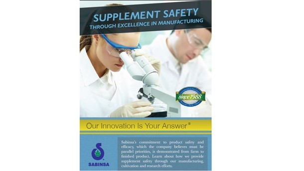 Supplement Safety Via Excellence in Manufacturing