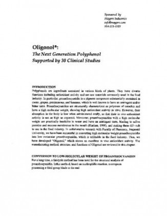 Oligonol – Groundbreaking Polyphenol Supported by 30 Human Studies