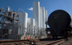 Organic Technologies uses a dedicated rail fleet to bring its oil to Ohio for refining.