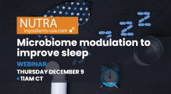 Microbiome modulation to improve sleep